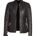 THE HUB LEATHER Nyx Black Quilted Classic Designer Real Leather Jacket Women Missy Plus Size