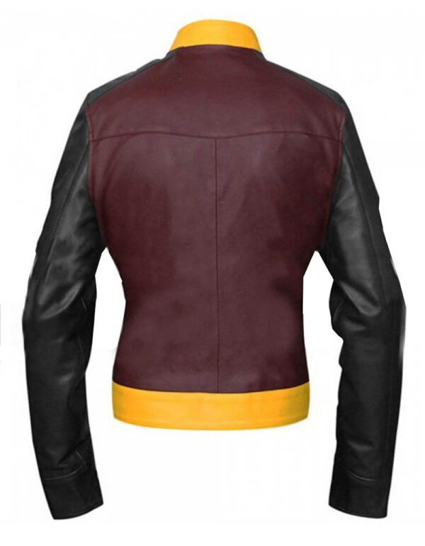 THE HUB LEATHER Wonder Women Gal Gadot Superhero Faux Leather Jacket for Women - Image 2