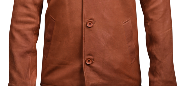 THE HUB LEATHER Eveliver Four Button Blazer Snuff Real Leather Jacket Black and Brown for Men - Image 11