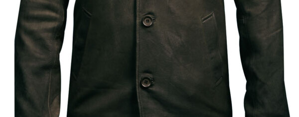 THE HUB LEATHER Eveliver Four Button Blazer Snuff Real Leather Jacket Black and Brown for Men - Image 16