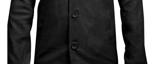 THE HUB LEATHER Eveliver Four Button Blazer Snuff Real Leather Jacket Black and Brown for Men - Image 7