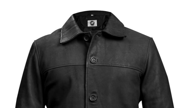 THE HUB LEATHER Eveliver Four Button Blazer Snuff Real Leather Jacket Black and Brown for Men - Image 6