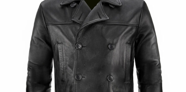 THE HUB LEATHER Raven Double Breast Blazer Designer Coat Real Leather Big and Tall for Men - Image 3